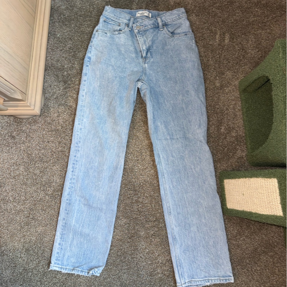 Abercrombie & Fitch Light Blue Straight Leg Jeans